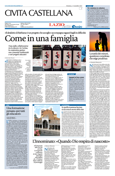 Avvenire - pagina diocesana del 12/11/2023